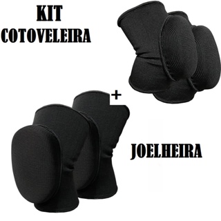 Kit Cotoveleira+Joelheira, Kit proteção para Goleiro, Volei, Dança - Produtos Acolchoados - Adulto