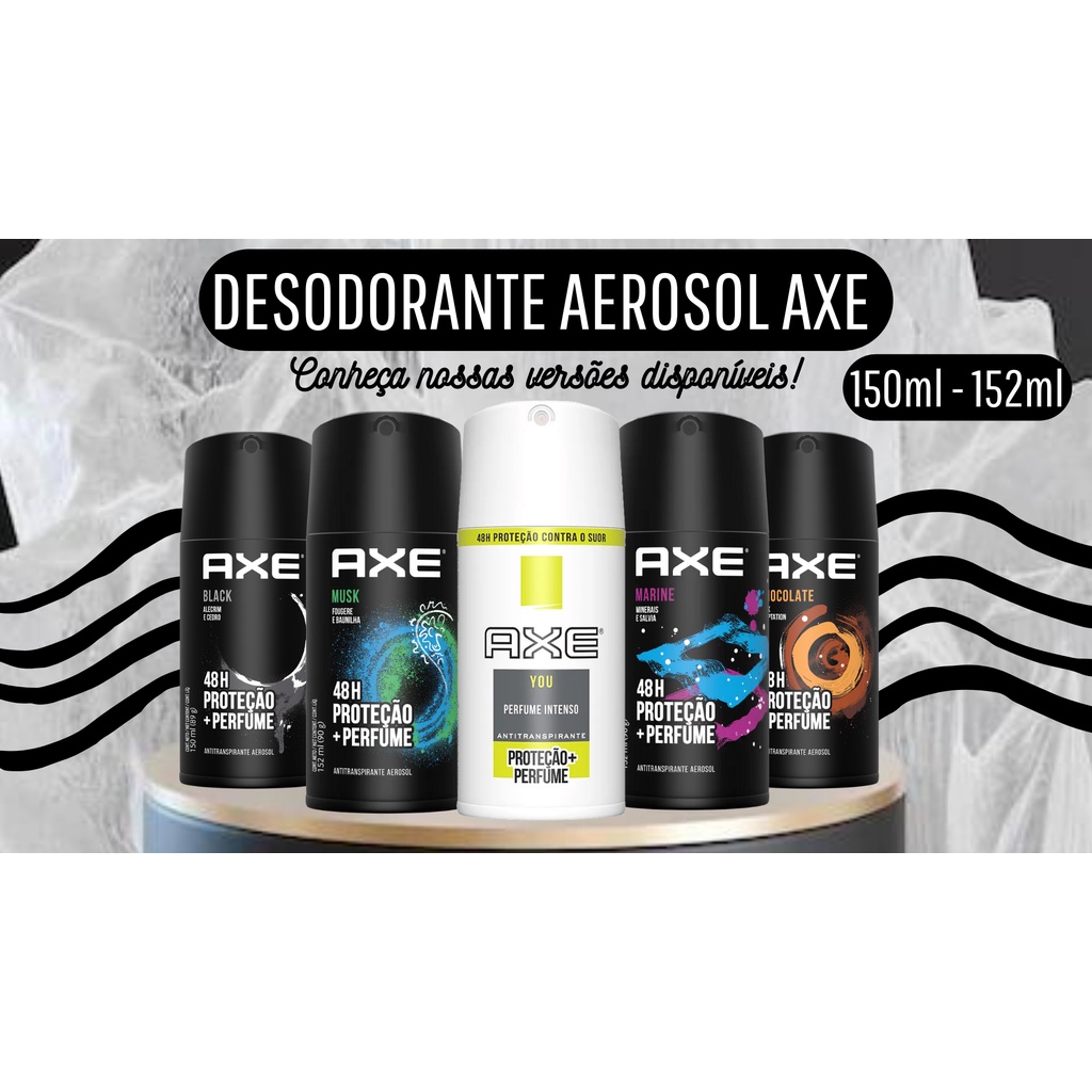 Desodorante Aerosol AXE 150ml e 152ml