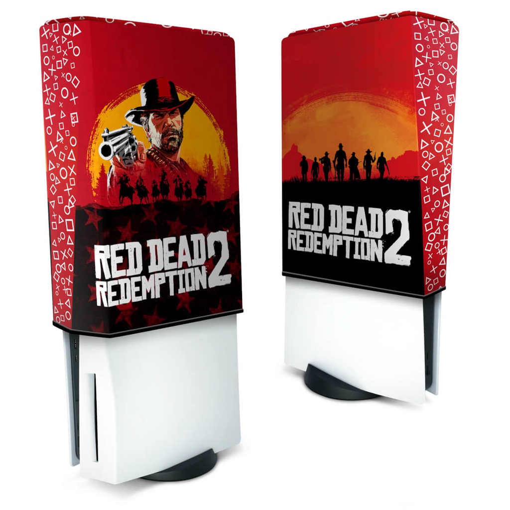 Capa PS5 Vertical Anti Poeira - Red Dead Redemption 2