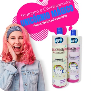 Kit Shampoo e Condicionador p/ Cabelos Tingidos Tratamento Acidificante 1L - Universo Magico