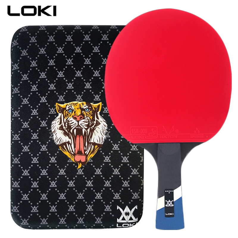 Raquete Original De Tênis De Mesa LOKI 6 Estrelas CARBON (RXTON 3 ...