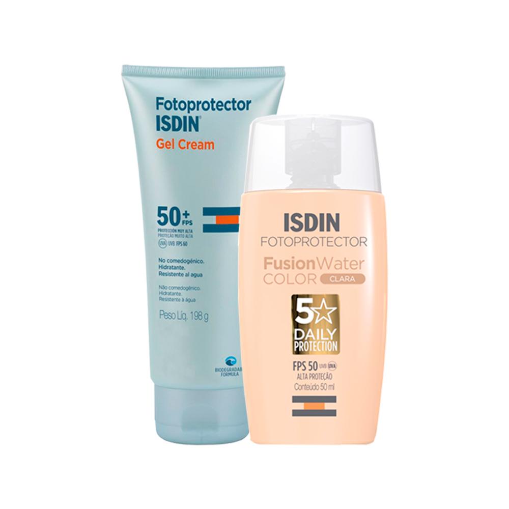 Kit Isdin - Protetor Solar Facial com Cor FPS 50 Clara e Protetor Solar ...
