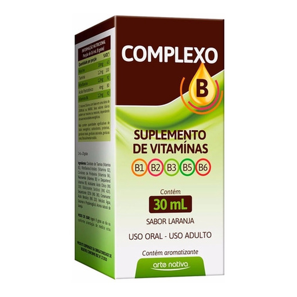 Complexo B Em Gotas 30ml Arte Nativa | Shopee Brasil