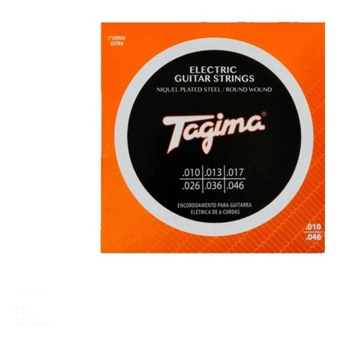 Encordoamento Tagima 0.10/0.46 Guitarra Tgt 010 + 1ª Corda