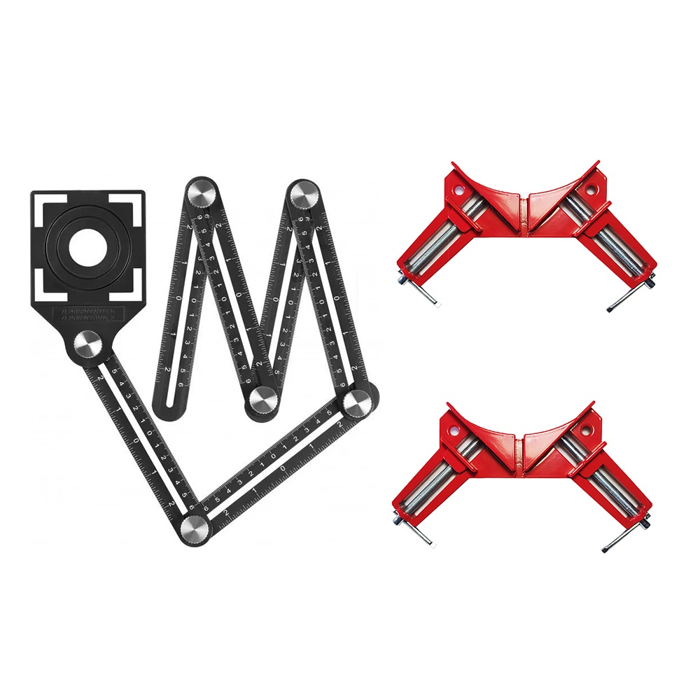 Kit 2 Grampo Sargento Angular 90º + Gabarito Articulado | Shopee Brasil