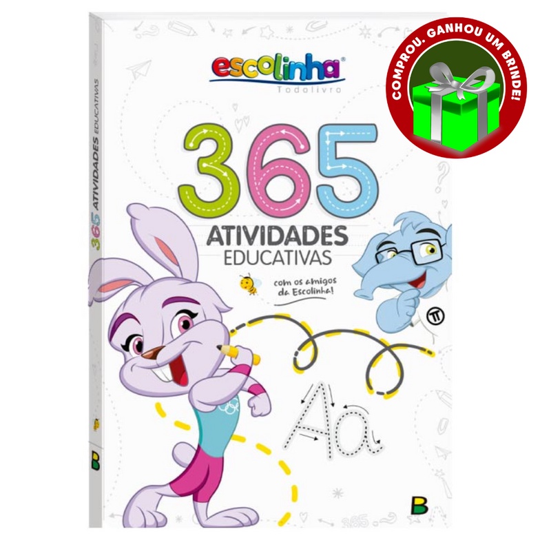 Livro 365 Jogos Divertidos Crianças Filhos Infantil Desenho