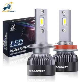 DAWNKNIGHT 80W K5C MINI H7 Lâmpada De Teto Led 4300K H11 HB3 9005 HB4 9006 Kit De Luz Com Tubo Duplo De Cobre Para Carro 12V 2PCS