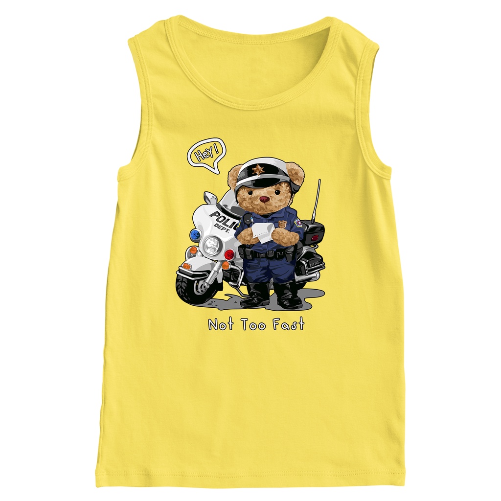 Camiseta Regata Teddy Bear Not Too Fast | Shopee Brasil