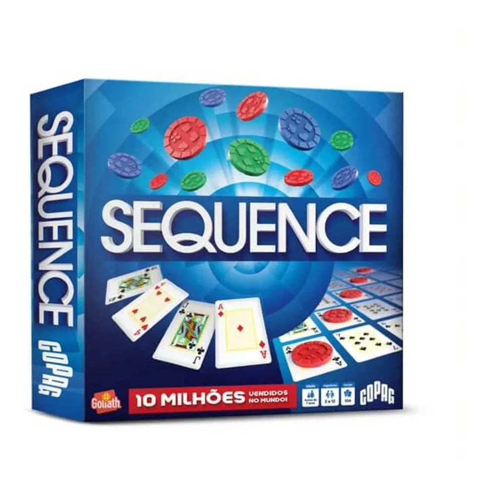 Jogo Game De Tabuleiro Sequence Cartonado Brinquedo Menino 7 Anos ...