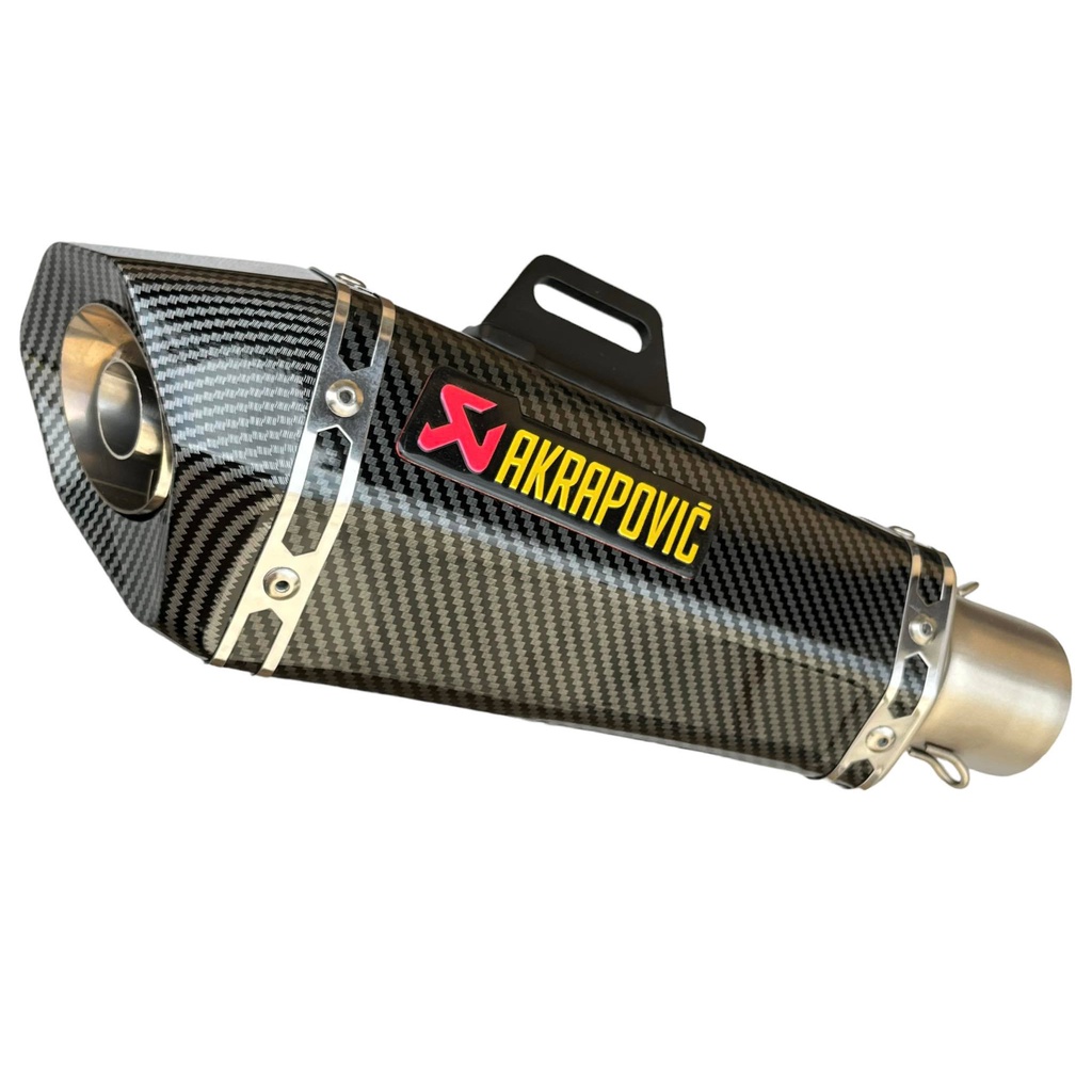PONTEIRA ESCAPAMENTO ESPORTIVO AKRAPOVIC WTP FIBRA CARBON