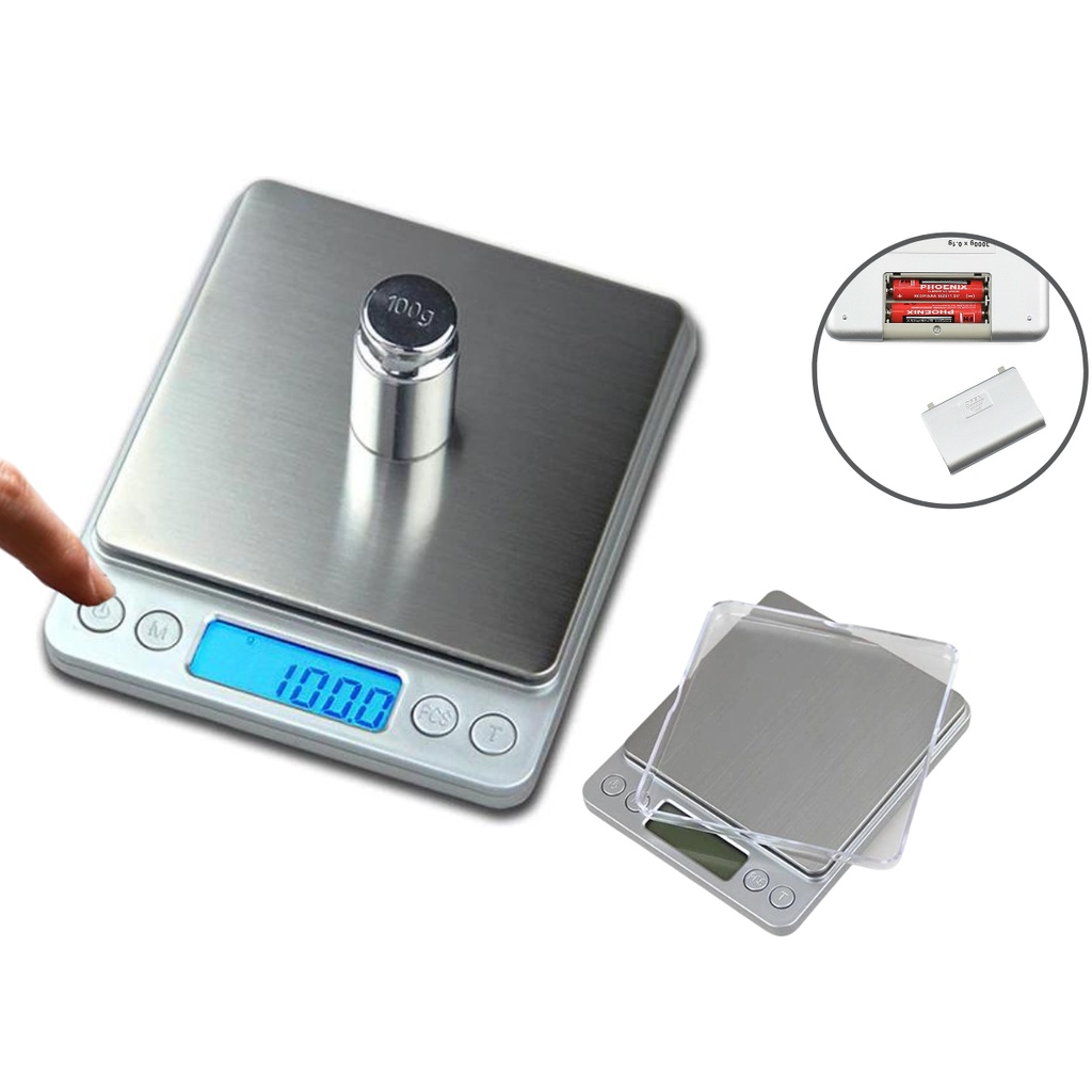 Mini Balança Digital De Cozinha Alta Precisão 0,1g Até 2000g | Shopee ...