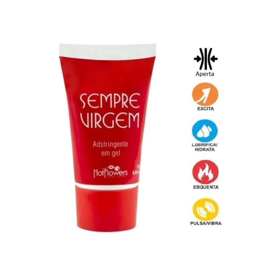 Gel Adstringente Sempre Virgem Hot Flowers Reduz Estreita Canal Vaginal Sex Shop Shopee Brasil 3349