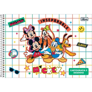 Caderno de Cartografia e Desenho TILIBRA Mickey