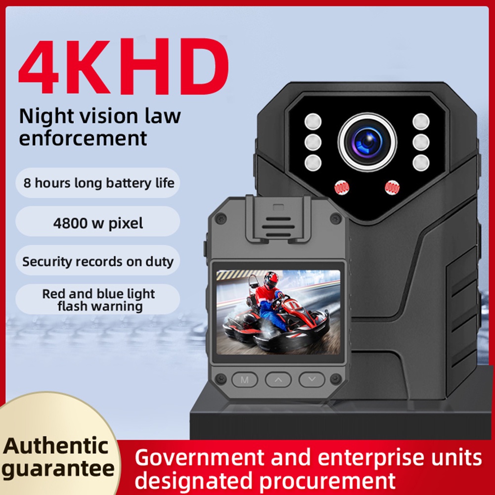 Mini Câmera Corporal 1080P HD De 2 Polegadas IPS Touch Screen Gravador De Vídeo De Visão Noturna De Polícia Portátil