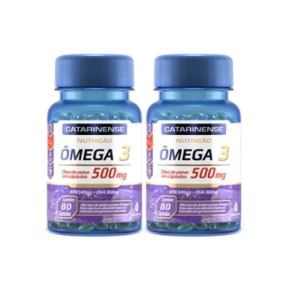 2x Ômega 3 500mg 80 Cápsulas - Catarinense