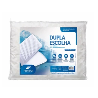 Travesseiro Dupla Escolha 50x70cm Fibrasca