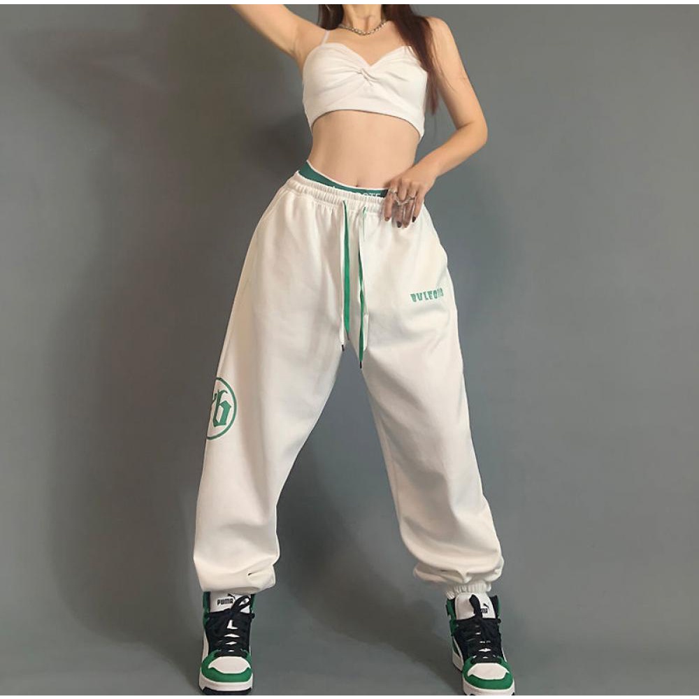 Roupas Femininas CalÃ§a Hip Hop Feminina Nova Calça Feminina Larga