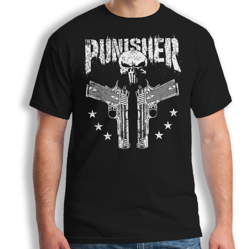Camiseta Hombre Punisher - Estampado De Superhéroes, 100% Algodón - Talla Small, Ideal Para Uso Casual