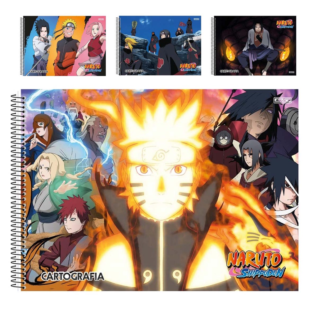 Caderno de Desenho Espiral / Capa Dura - Anime Naruto
