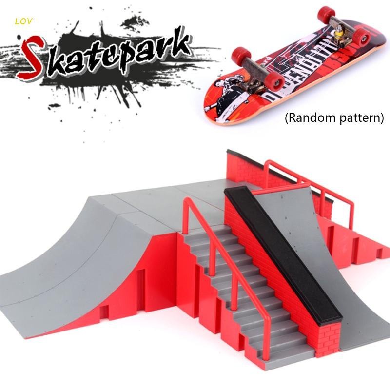 3pçs Kit De Skate De Dedo Com 2 Partes Rampas/Ramp/Rampa Ba5