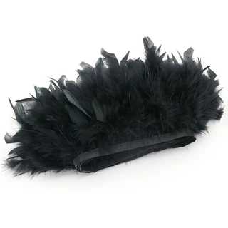 2M/Lote Atacado Preto Peru Penas Fitas Festa De Casamento Artesanato Roupas De Costura Guarnição DIY Plumas Natal Decoração Acessórios 10-15cm