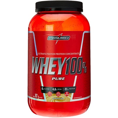 Whey Pure 100 % Integral Médica Pote Com 907g Menor Preço!!