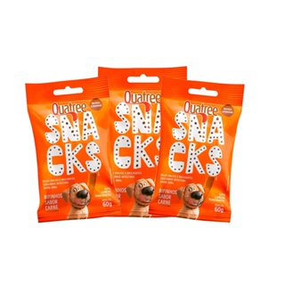 KIT 3 Snack Quatree Bifinho Para Cães Sabor Carne - 60g