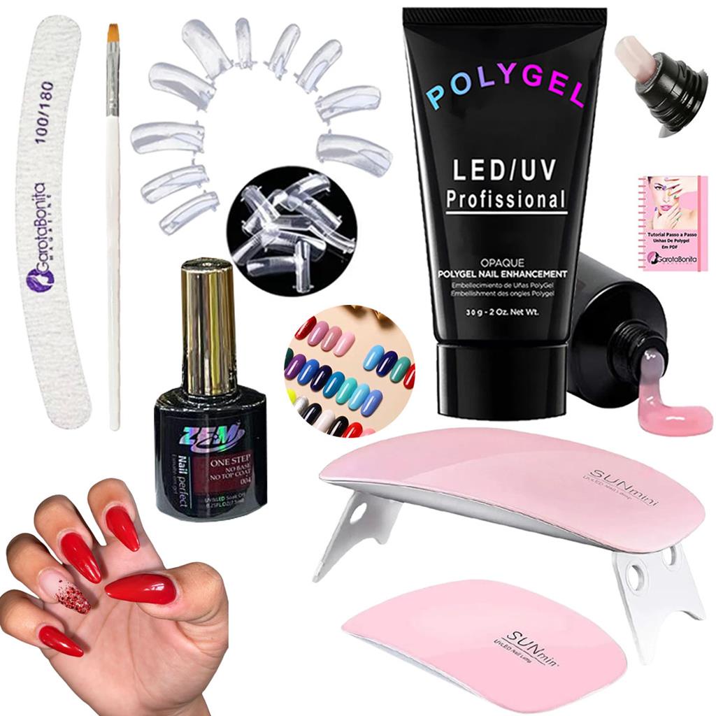 Kit Polygel Construcao Molde F1 Reposicao Alongamento Em Gel | Shopee ...