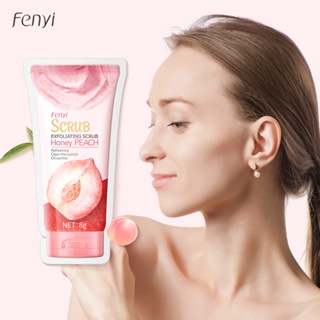 Fenyi Esfoliante Corporal De Pêssego Sachet 8g Limpeza De Poros De Pele Morta