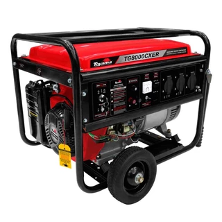Gerador de Energia à Gasolina 7,2 Kva Bivolt Partida Elétrica TG8000CXER TOYAMA