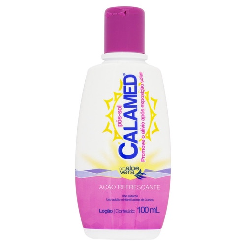 Pos-Sol Acao Refrescante Aloe Vera Calamed Frasco 100ml | Shopee Brasil