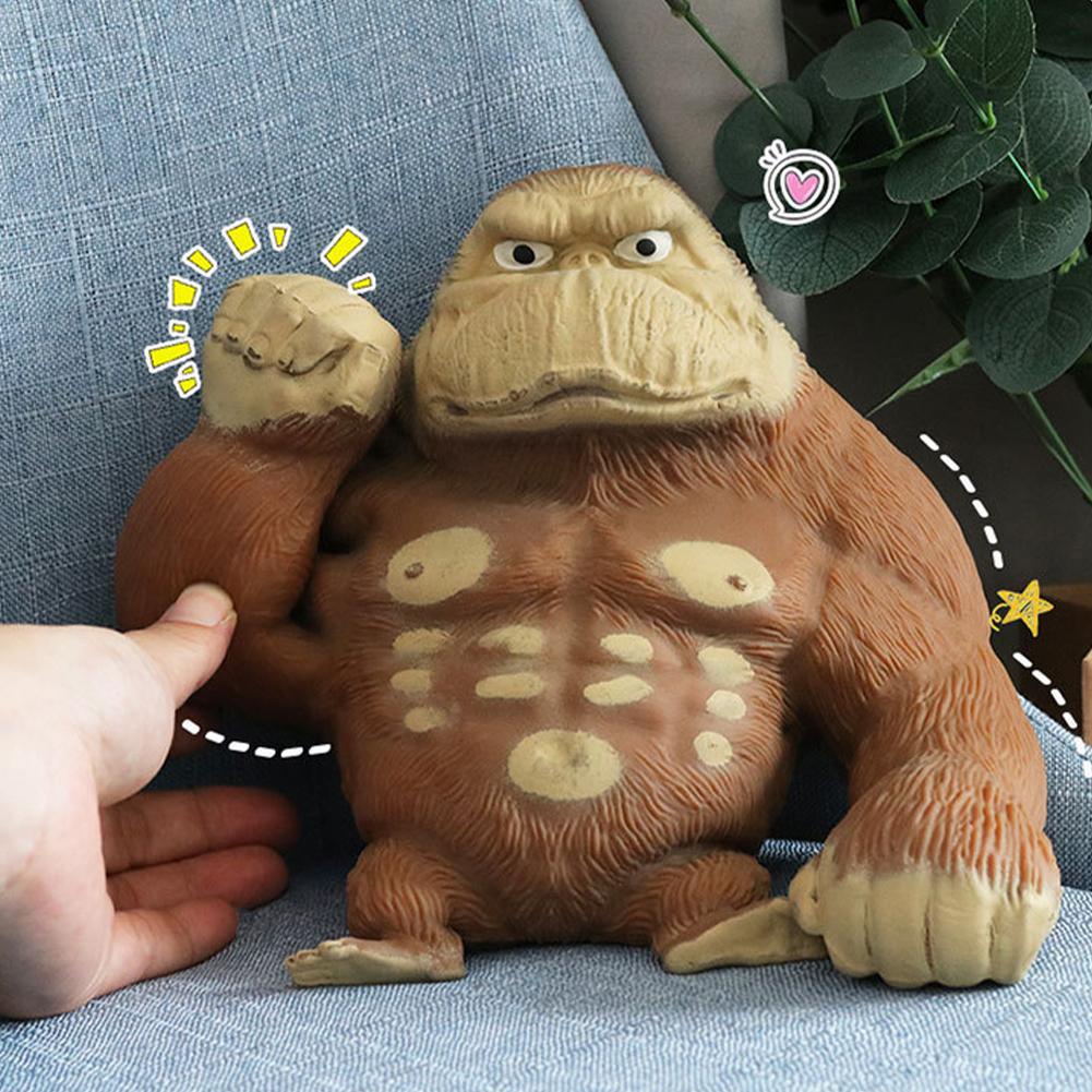 Simulação De Gorilla Elastic Stretching Funny Tricky Toy