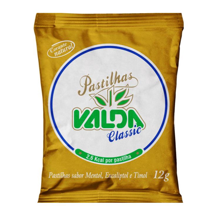 Valda Pastilhas Classic Sachê 12g