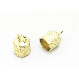 Terminal Tassel Pequeno Dourado - 10 Unidades