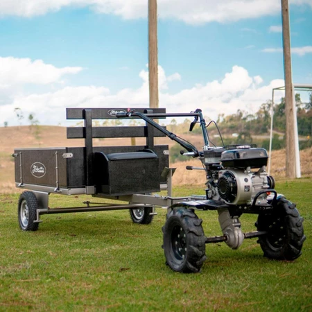 Carreta Basculante Tobatta para Motocultivadores 1300 R8 Preta MAQUINAFORT