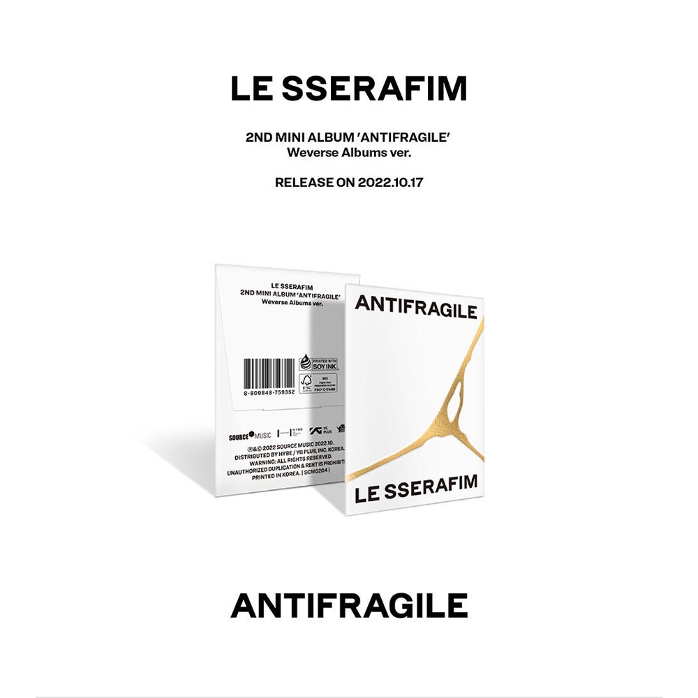 LE SSERAFIM-2o Mini Álbum [ANTIFRAGILE] (Weverse) | Shopee Brasil