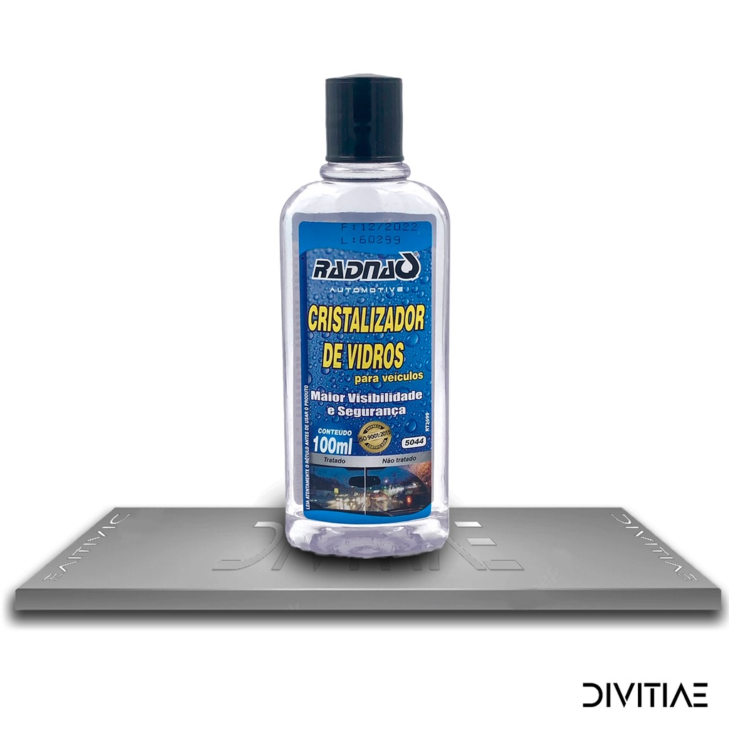 Cristalizador de Vidros Automotivo box viseiras Radnaq 100mL