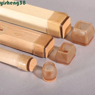 YISHENG Capas De Cadeira Pernas De Silicone Antiderrapante Pés Protetores De Piso Mesa Home