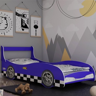 Cama Infantil Carro 100%MDF Racing Car P13 Vermelho - Mpozenato