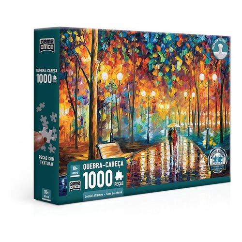 Quebra-Cabeça Leonid Afremov Som da Chuva 1000 Peças Toyster | Shopee ...