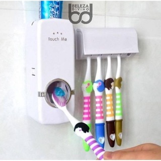 Dispenser de Creme Dental Pasta de Dente Suporte Escova Dente