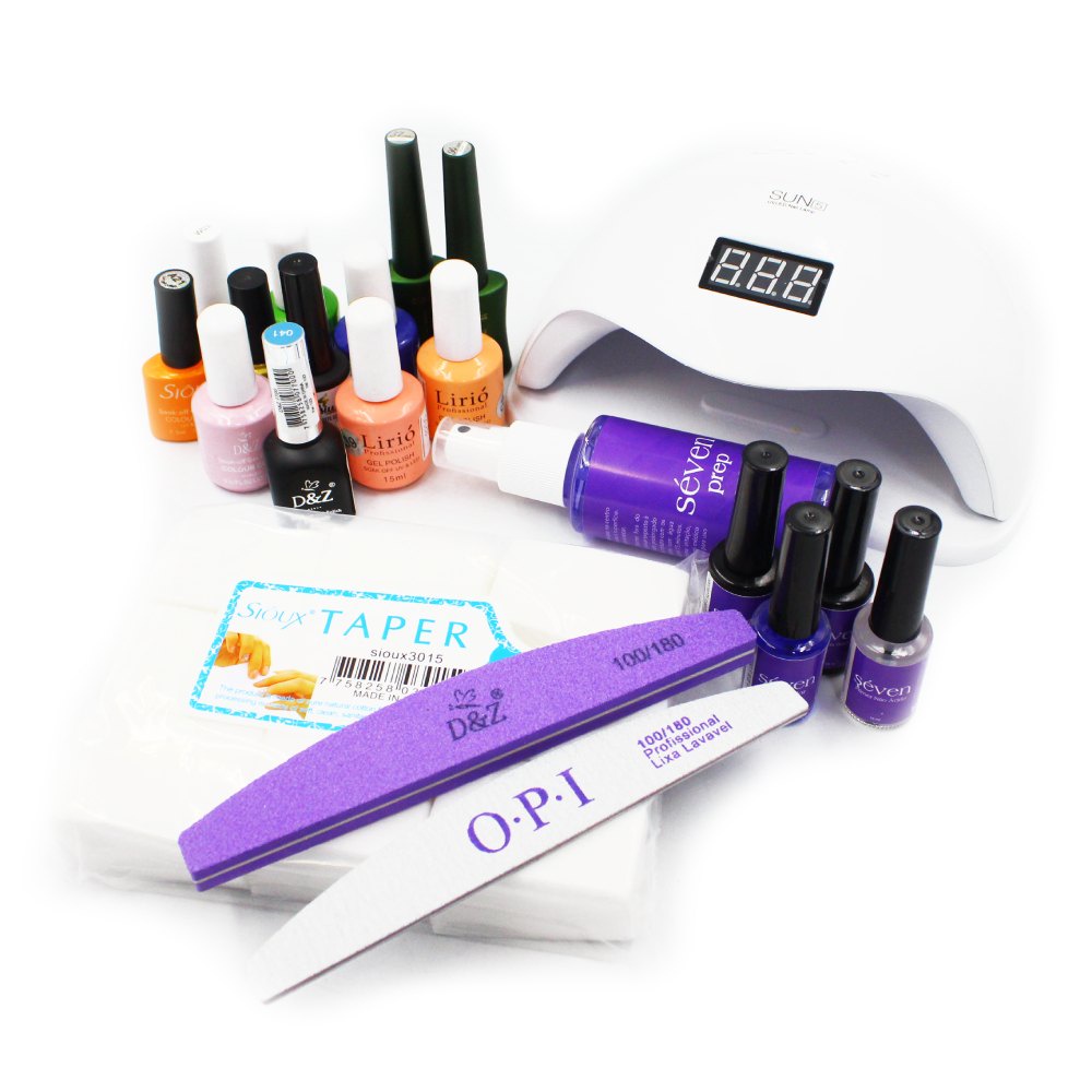 Kit Completo Esmaltação Em Gel Séven Com Cabine | Shopee Brasil