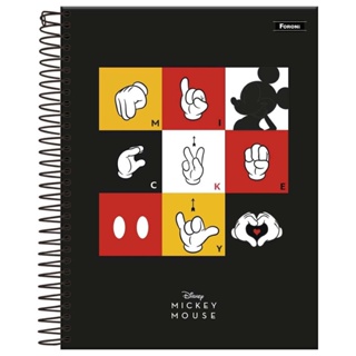 Caderno Colegial Mickey 1 Matéria Foroni