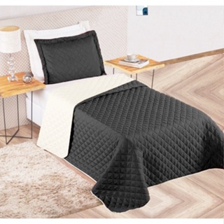 Cobre Leito Solteiro 2pc Matelado SoftBed Dupla face Preto