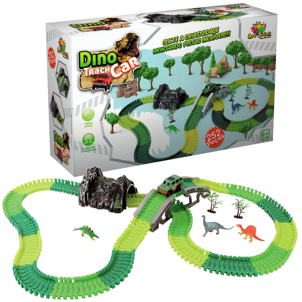 Pista Com Carrinho Dinossauro 1 Looping - Toyng Ref 43372 - Zambra