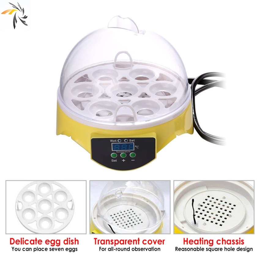 Mini incubadora de ovos 7 Incubadoras automáticas digitais com incubação automática da codorna do ganso do frango do girador
