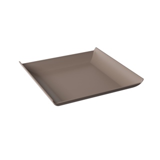 Prato Quadrado Casual Coza Cozy 20,6 x 20,6 x 2,6 cm Warm Gray