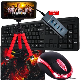 Kit Mobilador Gamer Sem Delay Com Hub 3.0 4 Portas em Oferta na Shopee