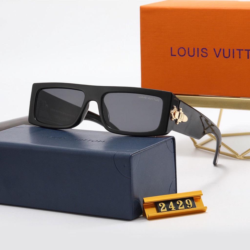 Original Brand Designer Square Sunglasses Women Men Fashion