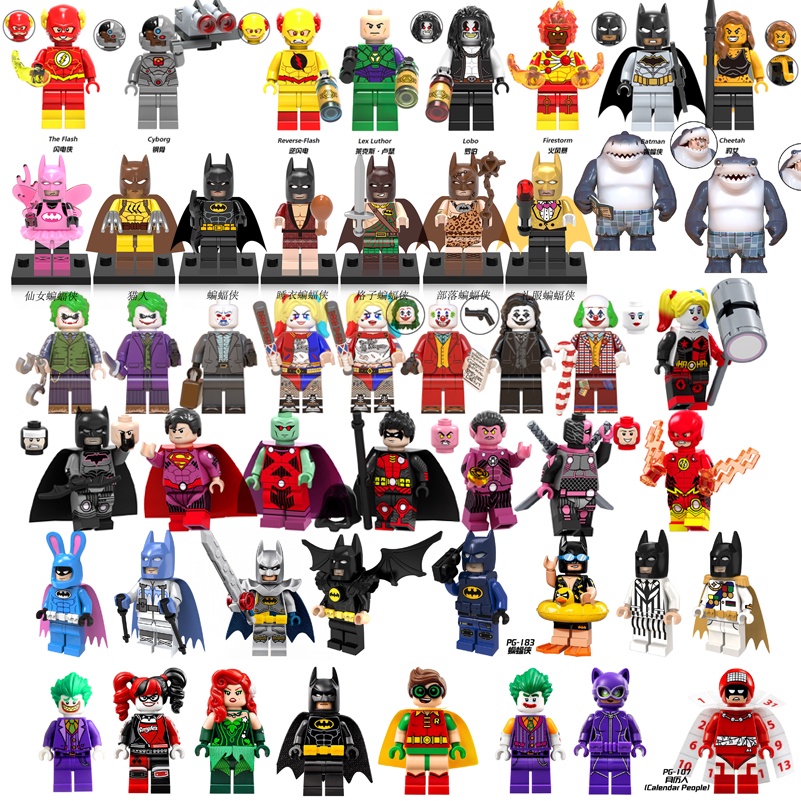 Blocos De Construção Do Batman Da Justiça Joker Harley Quinn Suicide Squad Toys Figuras